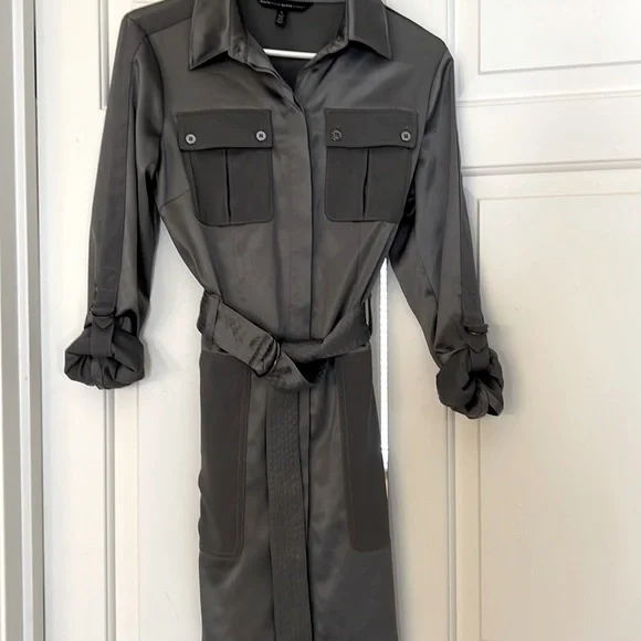 white house black market silver dress White House/Black Market silver dress, size M